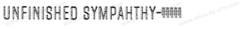 Unfinished Sympahthy字体转换